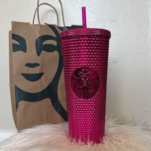 Starbucks Holiday 2022 Venti Sangria Pink Tumbler Cup